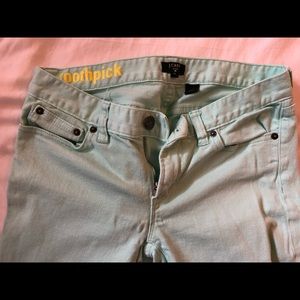 Light blue Jcrew toothpick jeans sz 27